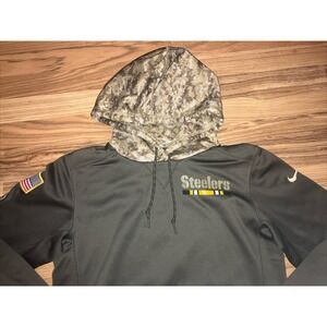 Nike Pittsburgh‎ Steelers Salute to Service On Field Football Hoodie Men's Small
